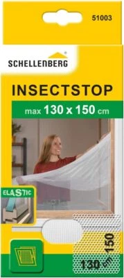 SCHELLENBERG GMBH Schellenberg Fliegengitter "ELASTIC" 130 x 150 cm | weiß