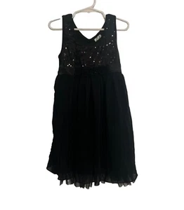 The Sonny Munroe Collection Black Sequence Girls Dress Size Small - Picture 1 of 5