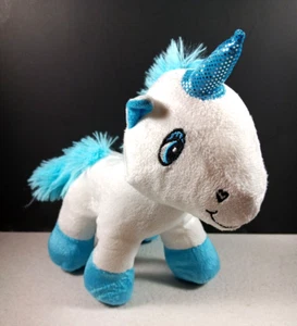 MAGICAL UNICORN BLUE PLUSH DOLL 6" STUFFED ANIMAL SOFT CUTE TOY NEW - Picture 1 of 4