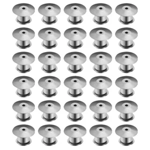 30pcs Metal Locking Pin Backs Locking Pin Keepers Pin Caps Ends Pin Locks - Picture 1 of 12