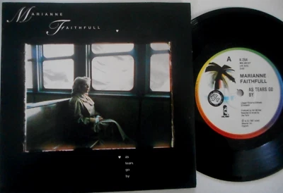 MARIANNE FAITHFULL As Tears Go By RARE ~AUSTRALIAN PROMO* 45 Picture Sleeve - Image 1 of 3