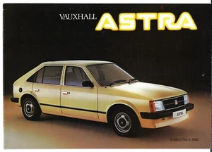 Vauxhall Astra Mk1 1981-82 UK Market Sales Brochure E L GL Saloon Hatch Estate - Picture 1 of 2