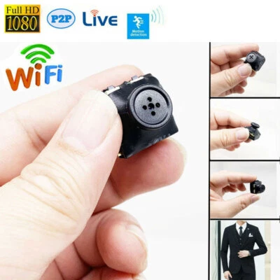 Mini 1080P HD Pulsante a Vite Batteria Integrata Wireless WIFI Microcamera Registratore - Immagine 1 di 4