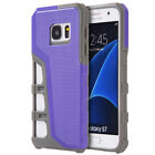 Case for Samsung Galaxy S7 Hyper Sport Dual Hybrid with Gray TPU + Purple Pc Bac