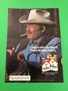 MARLBORO CIGARETTES ORIGINAL VINTAGE 1 PAGE PRINT AD PRINTED ADVERTISEMENT BB6 - Picture 1 of 1