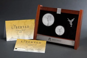 2 oz + 5 oz Unzen Silber Reverse Proof Libertad Set - Siegesgöttin Mexiko 2022 - Bild 1 von 1