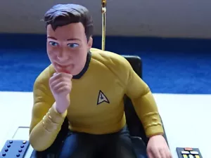 Hallmark Keepsake Ornament Vintage 1995 Star Trek Captain Kirk - Picture 1 of 9