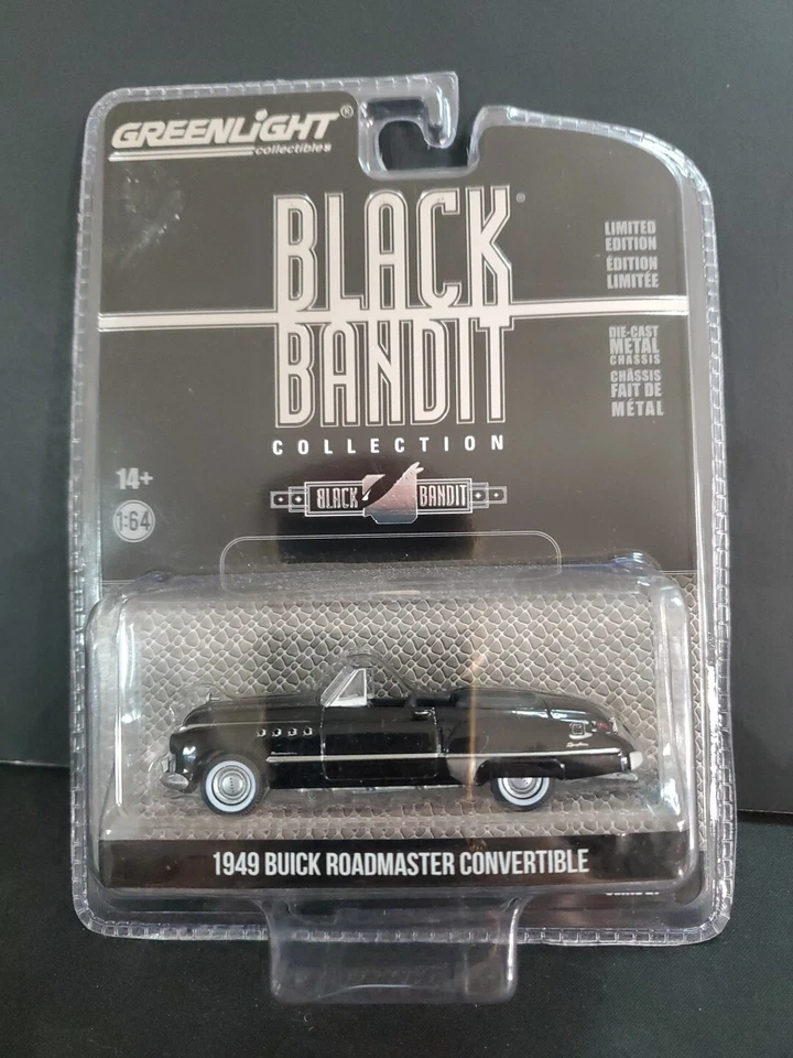 1949 Buick Roadmaster Convertible Black Metallic "Black Bandit" Series 27 1/64