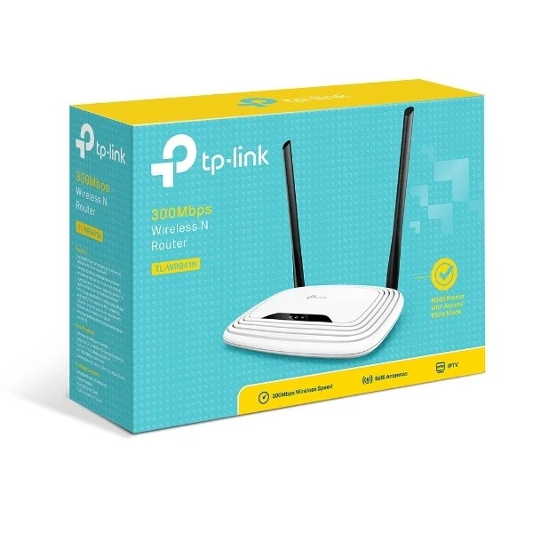 ROUTER WI-FI 300Mbps 2x2 MIMO WIRELESS ACCESS POINT WIFI 4LAN TP-LINK TL-WR841N  - Immagine 1 di 1