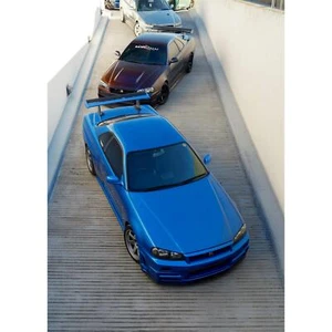 Nissan R34 GTR Skyline High Resolution Car Poster #036 - Picture 1 of 14