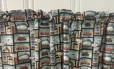 Casa rodante retro cámper cocina furgoneta ventana o cortina remolque decoración del hogar Foto 1 de 4