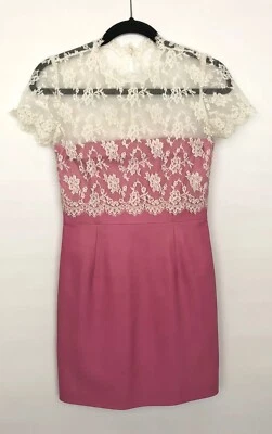 Vestido de mujer Valentino talla 40 nuevo con etiquetas rosa 100 % piel de cordero Foto 1 de 4