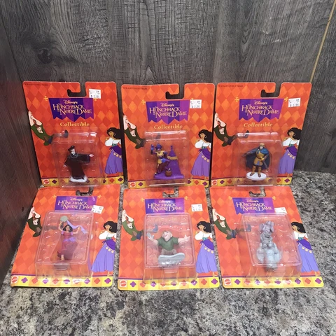 Disney's THE HUNCHBACK OF NOTRE DAME QUASIMODO Figures Mattel Complete Set of 6 Cover