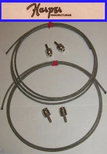 Vintage Braided Reverb Cable Kit for Fender Pro Reverb, 1-48" & 1-36" Cable - Picture 1 of 1