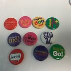 Pleasant Company American Girl Vintage Grin Pins LOT of 10 Sayings Words Happy