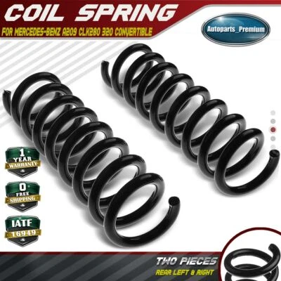 2x Muelles helicoidales traseros izquierdo y derecho para Mercedes-Benz A209 CLK280 320 convertible Foto 1 de 4