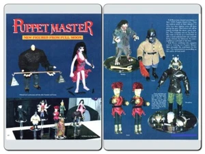 Figuras de acción Puppet Master 1998 juguete anuncio impreso 2 piezas - anuncio de antorcha cabeza de alfiler luna llena - Imagen 1 de 6
