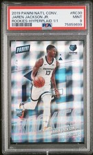 PSA 9 2019 Panini National Convention Jaren Jackson Jr. Rookie Hyperplaid 1/1