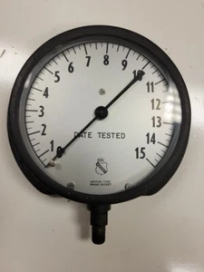 Vintage Steampunk Ashcroft 6” Gage 0-15 PSI AMC4297 - Picture 1 of 5
