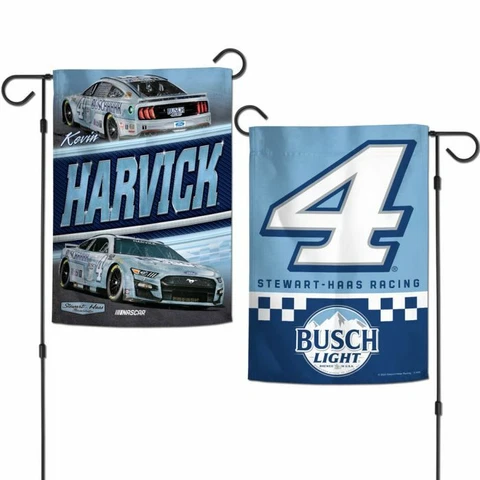 Kevin Harvick #4 2022 Busch Light GARDEN FLAG 2 SIDED 12.5 X 18 Free Ship Cover