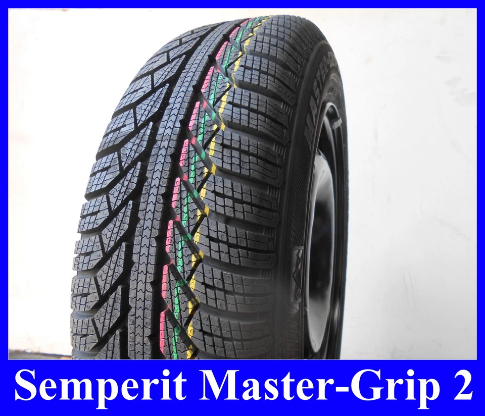 Winterräder auf Stahlfelgen Semperit Master-Grip 2 185/60R14 82T  Skoda Fabia II - Bild 1 von 1