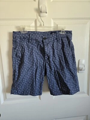 AG Adriana Goldschmied Men's Shorts Chino 30R Blue Pattern Dots 30 Cotton Pocket - Image 1 of 4
