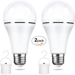2Pack 12W E27 Emergency Bulb Rechargeable LED Light with Battery Backup LED Bulb - Picture 1 of 9