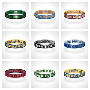 Reversible NBA Teams Bracelet Stretch Bracelet NBA Wristband - Picture 1 of 31