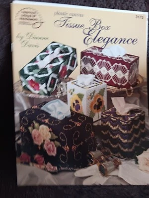 ASN: TISSUE BOX ELEGANCE - Plastic Canvas Book #3175 - Dianne Davis - 10 Designs - Image 1 of 2