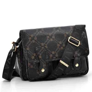 Borsa tracolla firmata originale B.Cavalli vintage pelle pregiata tasche grande - Foto 1 di 18