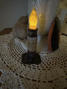 Hearthside Collection Timer Taper Battery Operated Candle ,Light Or Dark Brown - Picture 1 of 4