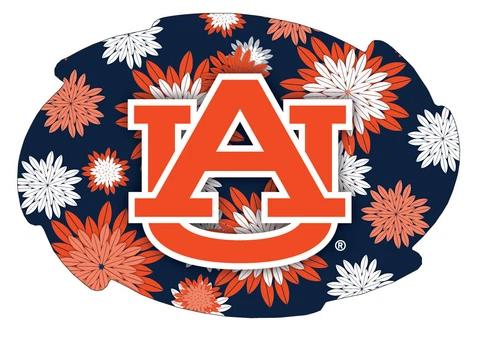 AUBURN FLORAL SWIRL MAGNET-AUBURN TIGERS CAR MAGNET-NEW FOR 2016! Cover