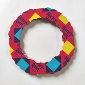 Vintage Harley Quin Natale Deadstock Carta Decorazione a nido d'ape x 1 anello ghirlanda  - Foto 1 di 11