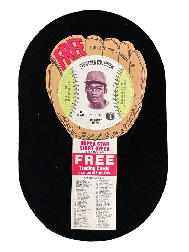 1977 Pepsi Cola Collection George Foster MLB Cincinnati Reds # 48 - Image 1 of 2