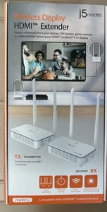 j5create JVAW52 Wireless Display HDMI Extender - White - Picture 1 of 2