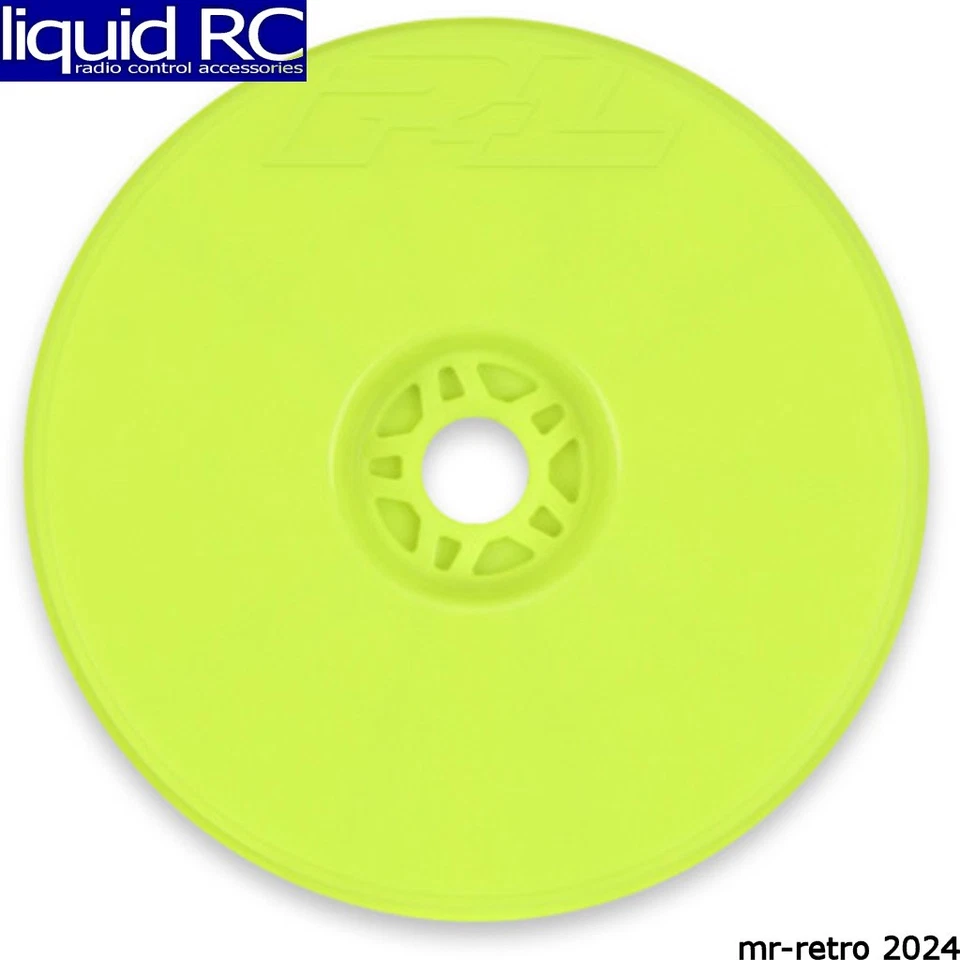 Pro-Line 280002 1/8 Velocity VTR 4.0 Zero Offset Wheels Yellow 17mm hex (4) - Image 1 of 1