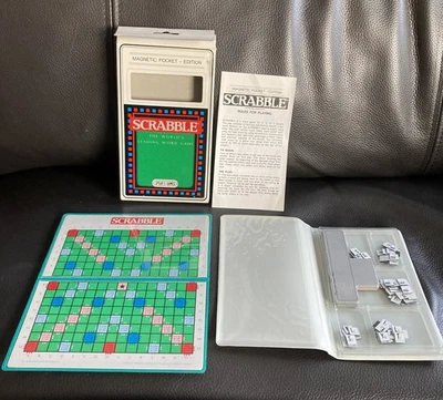 Vintage Travel Magnetic Pocket Scrabble; Spear's Games 1988 Edition; Complete - Image 1 of 4