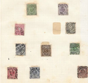 GERMANY EMPIRE CANCEL COLLECTION 18 PAGES - Picture 1 of 11