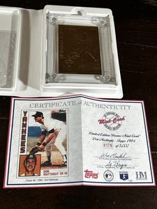 Don Mattingly Limited Edition Highland Mint Bronze Topps 1984 Card NY Yankees - Picture 1 of 8