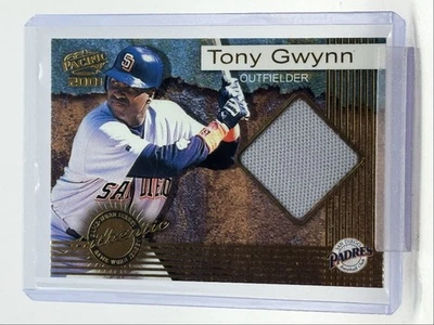 TONY GWYNN 2000 PACIFIC AUTÉNTICO PARCHE JERSEY USADO EN JUEGOS PADRES Q5476 Foto 1 de 2