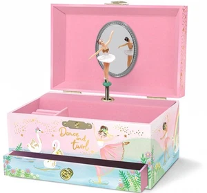 Spieluhr Ballerina Schmuckkästchen für Mädchen - Kinder Tanzen Ballerina Spieluhr mit... - Bild 1 von 8