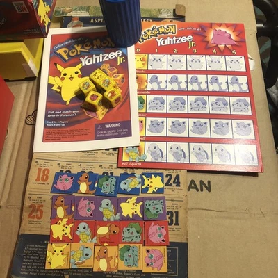 1998 Pokemon Yahtzee Jr Game by Milton Bradley Complete in Great Cond FREE SHIP - Image 1 of 4