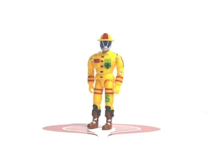 The Corps Action Figure FIRE Dept Firefighter Emergency Lanard  - Picture 1 of 2