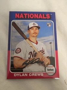 2025 Topps Heritage Dylan Crews 25th Anniversary #H25-24 Nationals RC - Picture 1 of 5