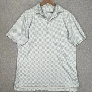 Polo Peter Millar M bianca estiva comoda teschio AOP performance geometrica - Foto 1 di 10