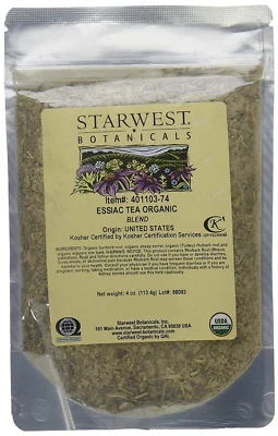 STARWEST BOTANICALS TEA Organic Essiac Tea
