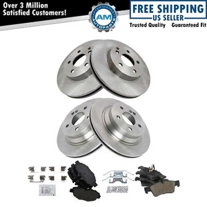Brake Rotor & Posi Ceramic Pad Front & Rear Kit Set for Mercedes Benz E320 - Picture 1 of 7
