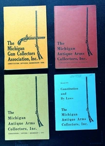 Lot of 4 Michigan Antique Arms Collectors 1968,1970,1971,1978 Constitution Books - Picture 1 of 5