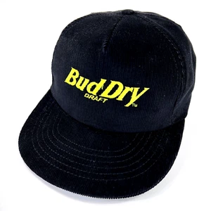 VTG Anheuser Busch Budweiser Corduroy Strapback Hat Cap Embroidered USA Made - Picture 1 of 8