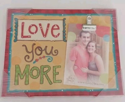 ⭐️New Glory Haus "Love You More " Clip Photo Frame  3.5"x5  Photo (F1 - Image 1 of 2